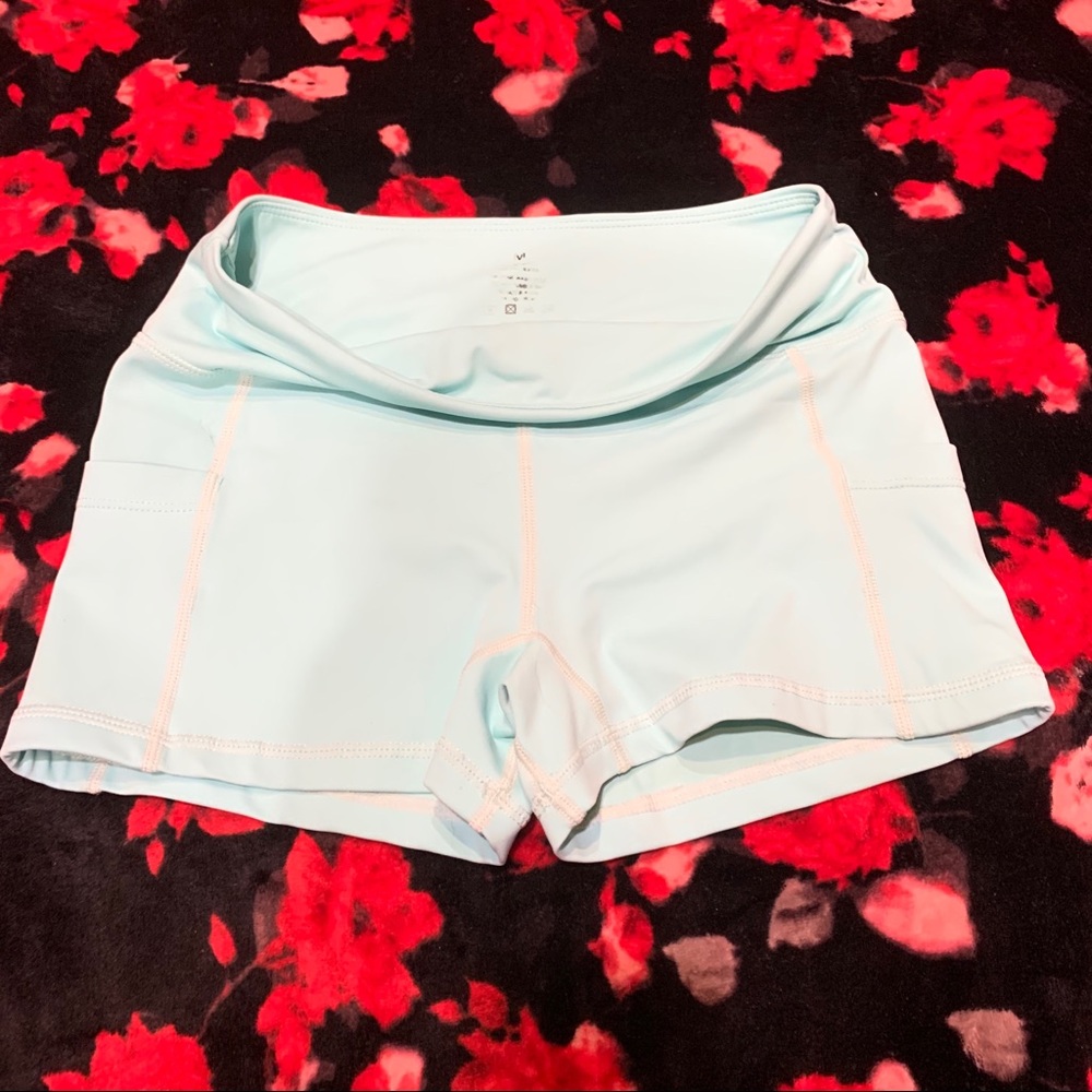 ‼️SOLD‼️ Curves n Combatboots Mint Shorts